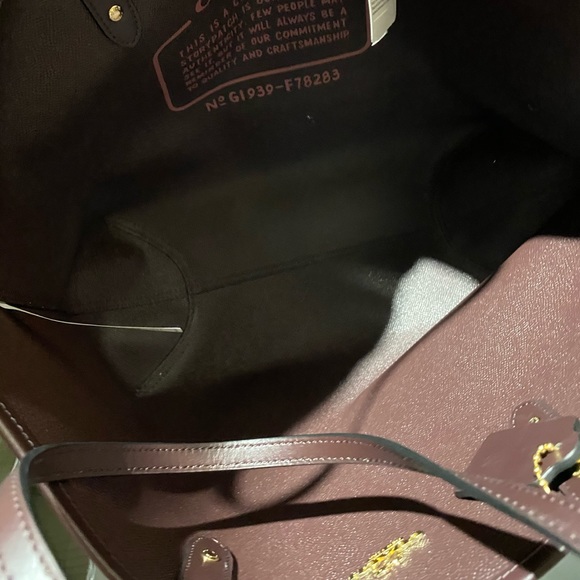 👜💕NWT Coach Reversible Tote  Floral - Picture 5 of 7